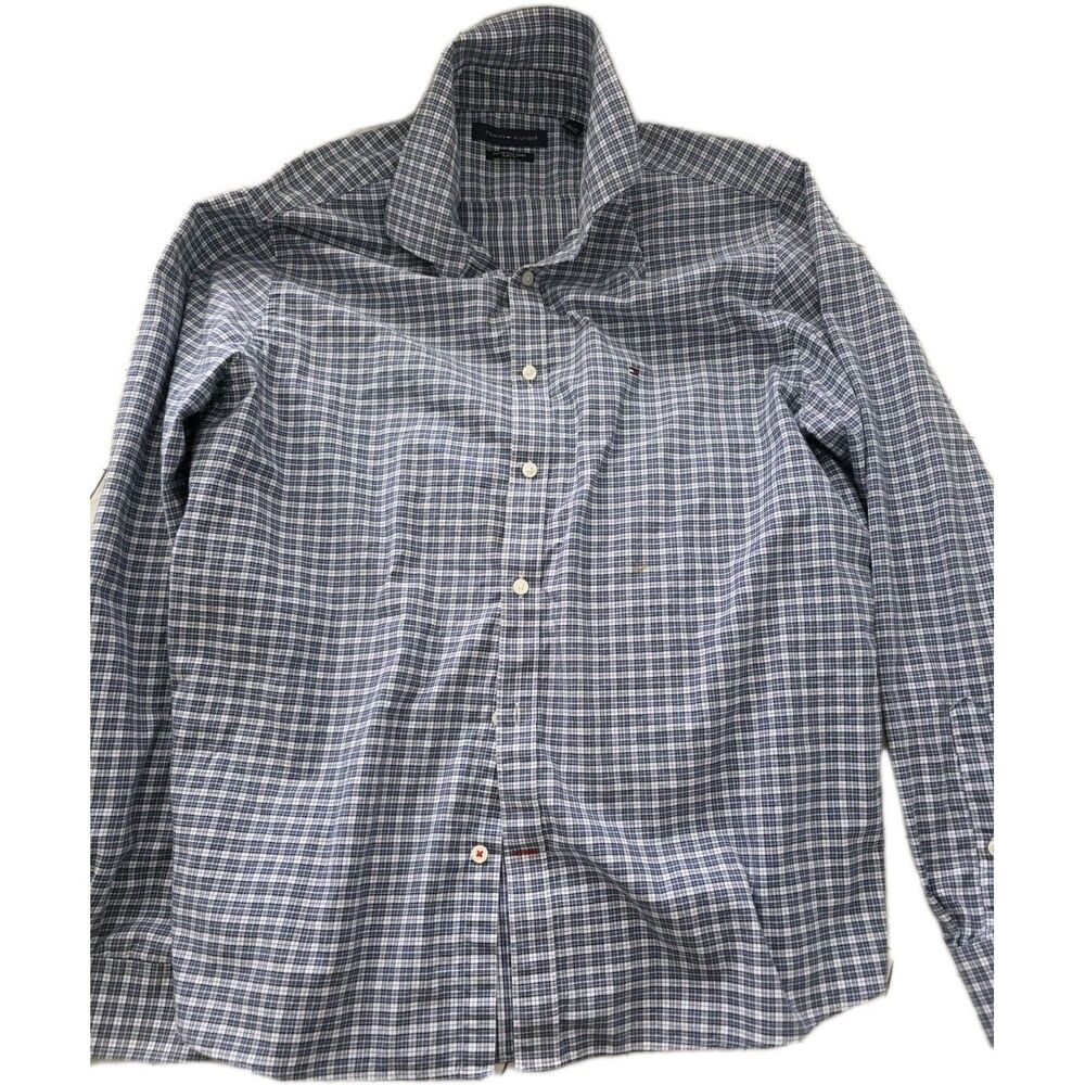 Tommy Hilfiger Men’s Long Sleeve Shirt Size L Classic Logo Casual Size Large (L)